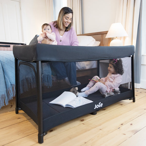 Cuna de Viaje Plegable con una Mano Joie Amigo 120 Shale