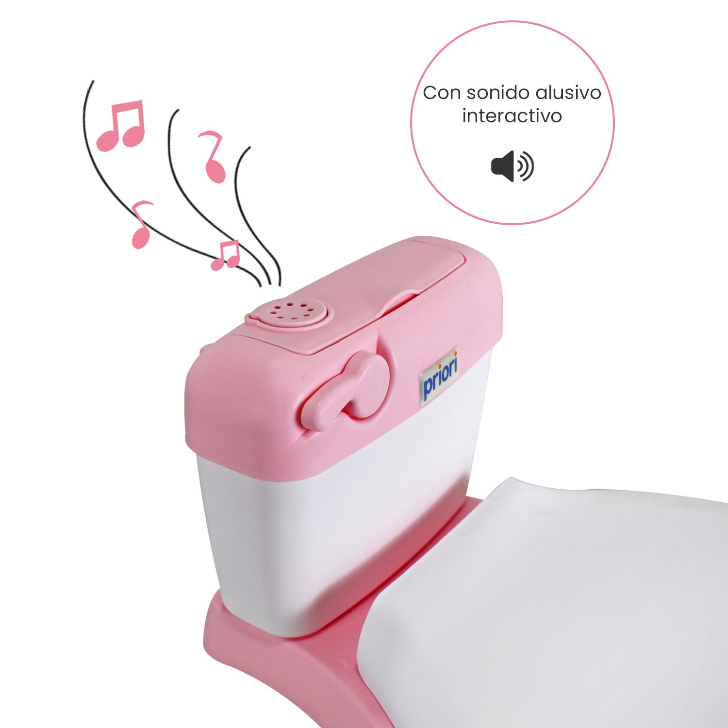 Baño Entrenador para niños Priori Bari Plus Rosa