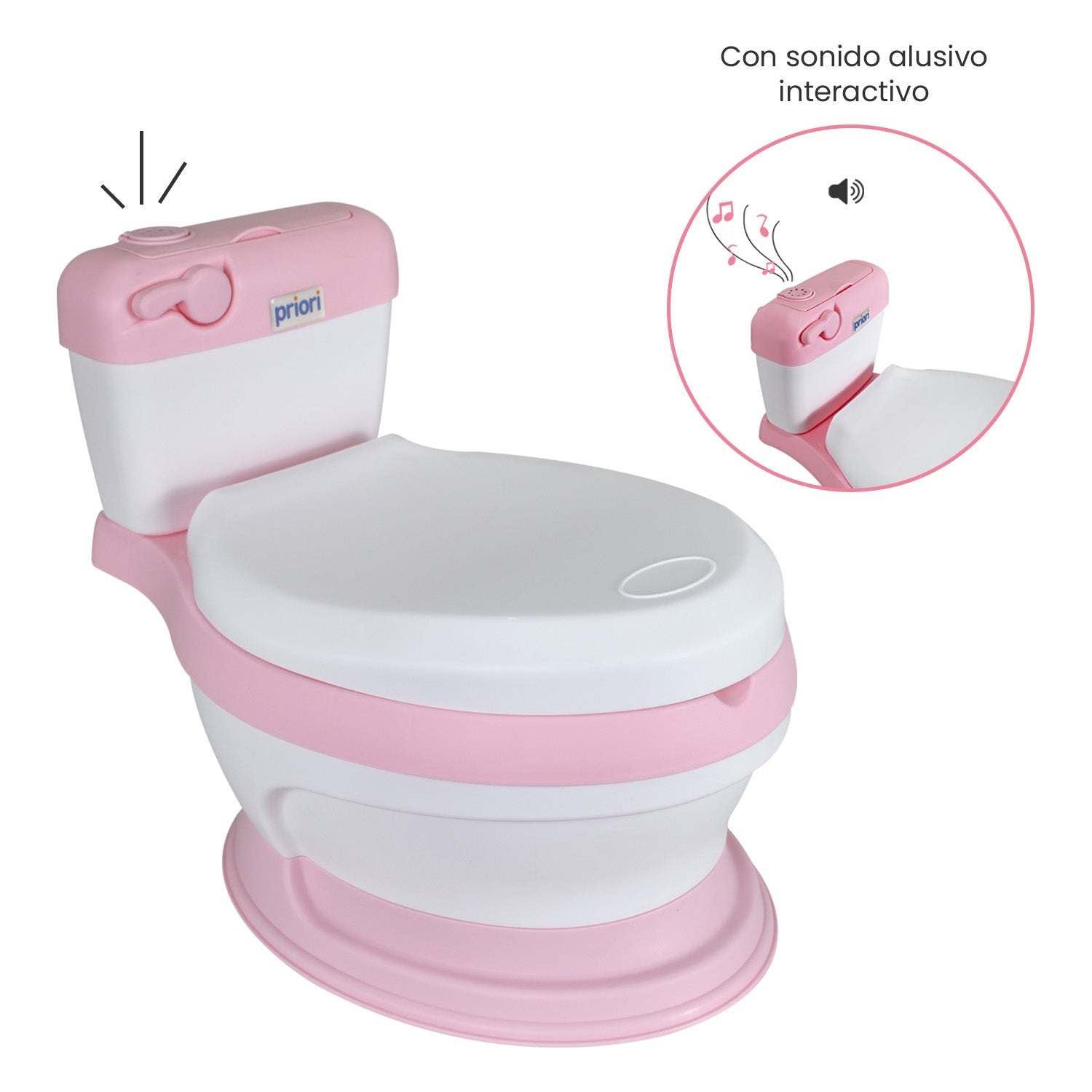 Baño Entrenador para niños Priori Bari Plus Rosa