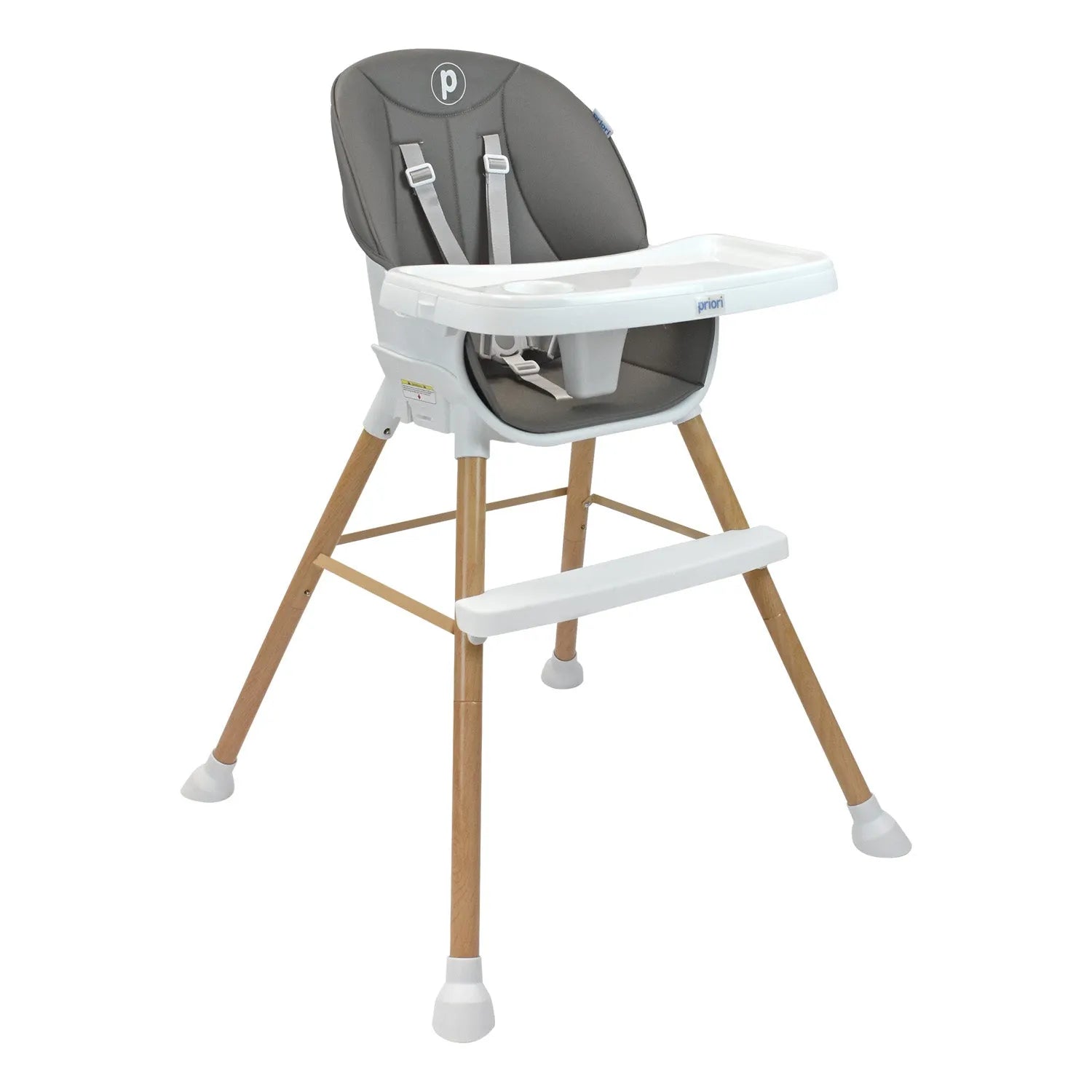 Silla Comedor Bebe 5 en 1 Executive Priori Gris