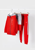 Chandal 3 piezas rojo gris