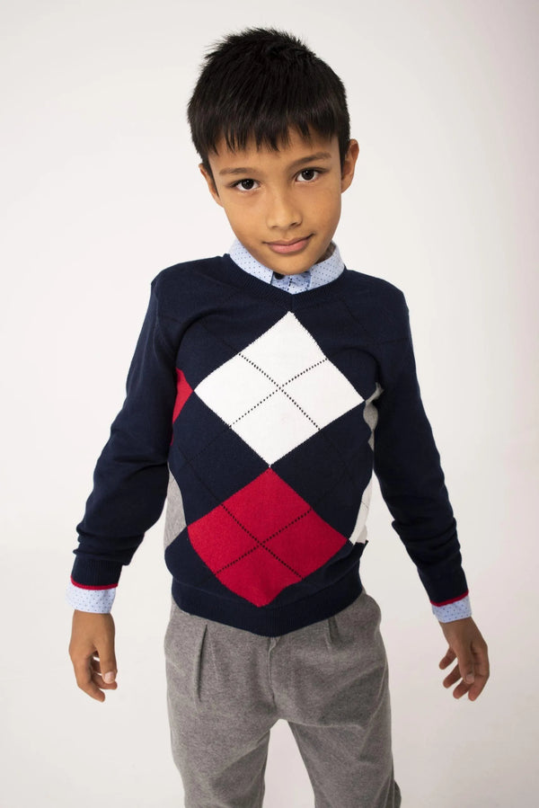 Jersey rombos de niño Boboli - La Tienda de Salo