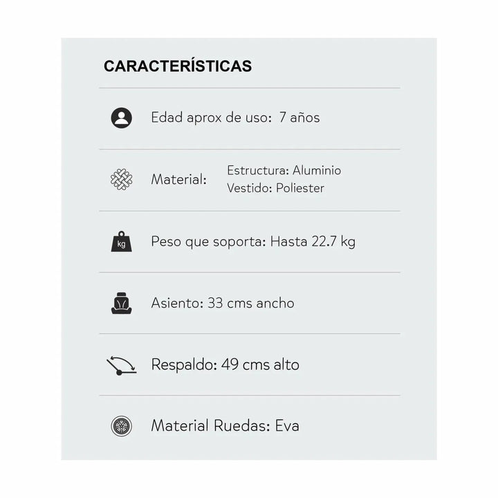 Coche para bebé TRVL Caviar - La Tienda de Salo